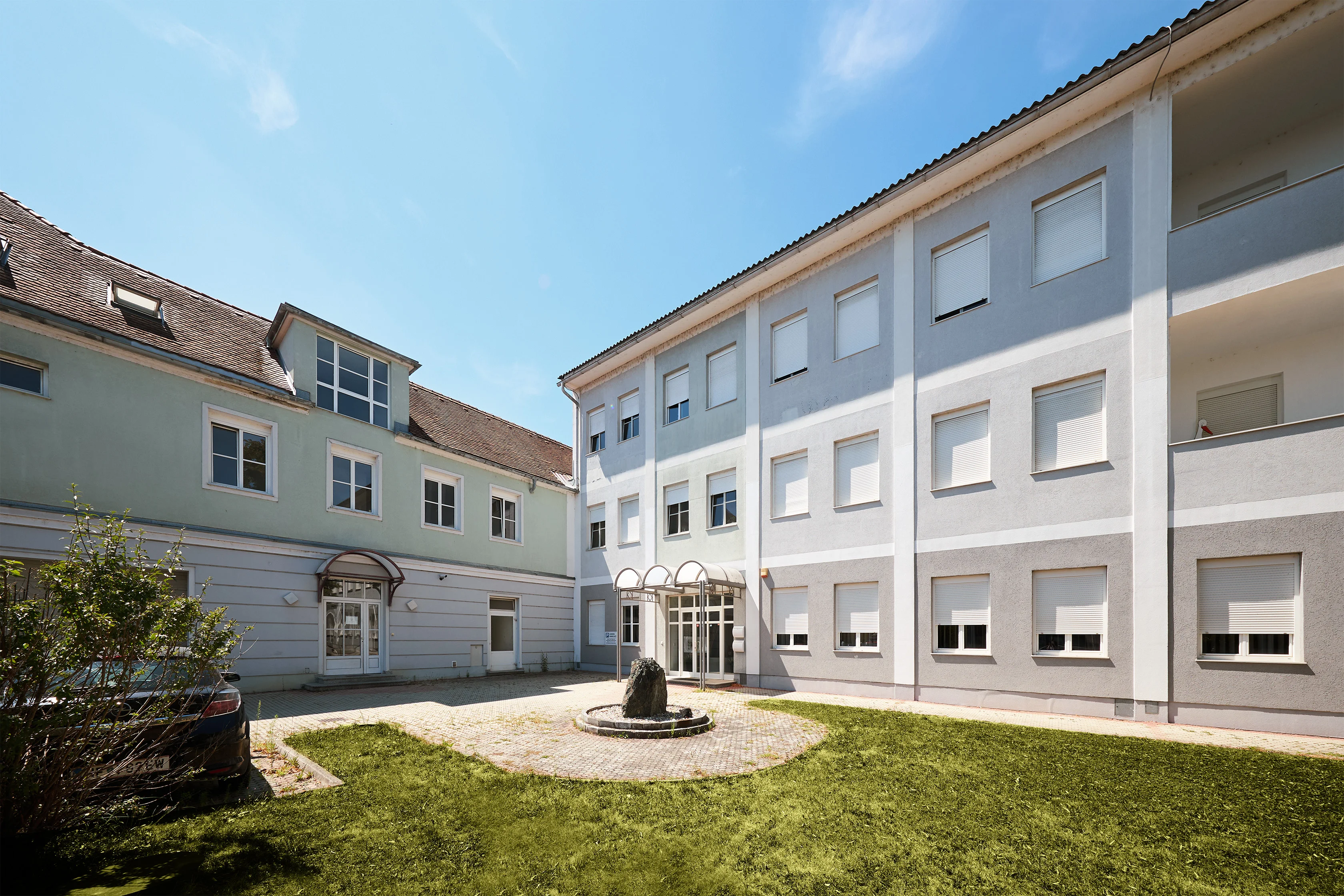 Außenansicht des Wohnprojekts Wieskapellenweg 8